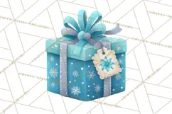 Christmas Presents Clipart PNG, Cute Cartoon Holiday Objects Product Image 2
