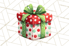 Christmas Presents Clipart PNG, Cute Cartoon Holiday Objects Product Image 4