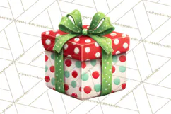 Christmas Presents Clipart PNG, Cute Cartoon Holiday Objects Product Image 4