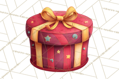 Christmas Presents Clipart PNG, Cute Cartoon Holiday Objects Product Image 5