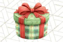 Christmas Presents Clipart PNG, Cute Cartoon Holiday Objects Product Image 2
