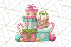 Christmas Presents Clipart PNG, Cute Cartoon Holiday Objects Product Image 4
