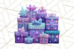 Christmas Presents Clipart PNG, Cute Cartoon Holiday Objects Product Image 4