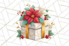 Christmas Presents Clipart PNG, Cute Cartoon Holiday Objects Product Image 3