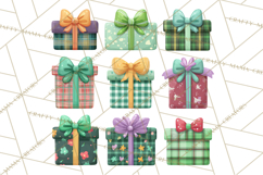Christmas Presents Clipart PNG, Cute Cartoon Holiday Objects Product Image 3