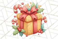 Christmas Presents Clipart PNG, Cute Cartoon Holiday Objects Product Image 4