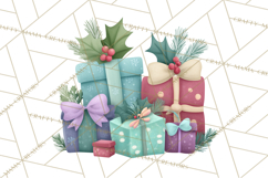 Christmas Presents Clipart PNG, Cute Cartoon Holiday Objects Product Image 5