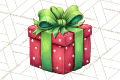 Christmas Presents Clipart PNG, Cute Cartoon Holiday Objects Product Image 5