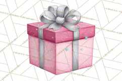Christmas Presents Clipart PNG, Cute Cartoon Holiday Objects Product Image 2