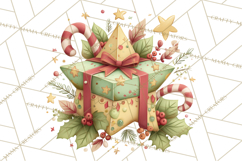 Christmas Presents Clipart PNG, Cute Cartoon Holiday Objects Product Image 4