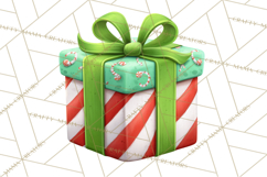 Christmas Presents Clipart PNG, Cute Cartoon Holiday Objects Product Image 4