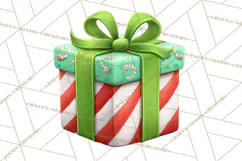 Christmas Presents Clipart PNG, Cute Cartoon Holiday Objects Product Image 4