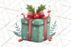 Christmas Presents Clipart PNG, Cute Cartoon Holiday Objects Product Image 2