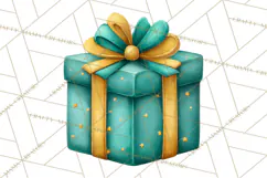 Christmas Presents Clipart PNG, Cute Cartoon Holiday Objects Product Image 3