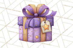 Christmas Presents Clipart PNG, Cute Cartoon Holiday Objects Product Image 5