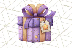 Christmas Presents Clipart PNG, Cute Cartoon Holiday Objects Product Image 5