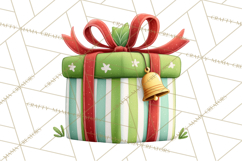 Christmas Presents Clipart PNG, Cute Cartoon Holiday Objects Product Image 5