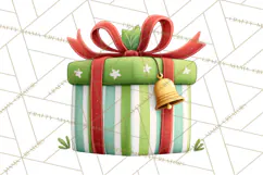 Christmas Presents Clipart PNG, Cute Cartoon Holiday Objects Product Image 5