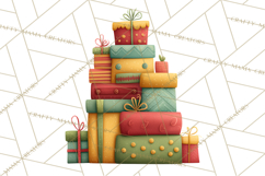 Christmas Presents Clipart PNG, Cute Cartoon Holiday Objects Product Image 5