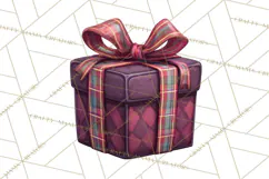 Christmas Presents Clipart PNG, Cute Cartoon Holiday Objects Product Image 2