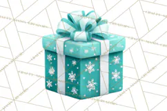 Christmas Presents Clipart PNG, Cute Cartoon Holiday Objects Product Image 3