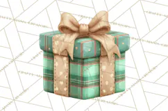 Christmas Presents Clipart PNG, Cute Cartoon Holiday Objects Product Image 2