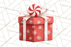 Christmas Presents Clipart PNG, Cute Cartoon Holiday Objects Product Image 3