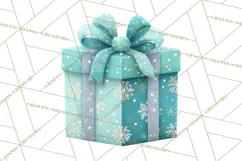 Christmas Presents Clipart PNG, Cute Cartoon Holiday Objects Product Image 4