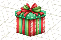 Christmas Presents Clipart PNG, Cute Cartoon Holiday Objects Product Image 5