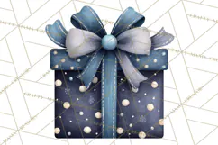 Christmas Presents Clipart PNG, Cute Cartoon Holiday Objects Product Image 2