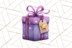 Christmas Presents Clipart PNG, Cute Cartoon Holiday Objects Product Image 3