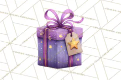 Christmas Presents Clipart PNG, Cute Cartoon Holiday Objects Product Image 3