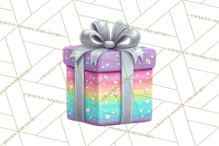 Christmas Presents Clipart PNG, Cute Cartoon Holiday Objects Product Image 4