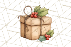 Christmas Presents Clipart PNG, Cute Cartoon Holiday Objects Product Image 2