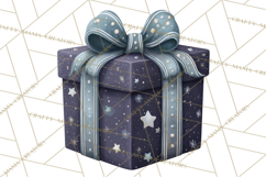 Christmas Presents Clipart PNG, Cute Cartoon Holiday Objects Product Image 3