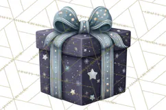 Christmas Presents Clipart PNG, Cute Cartoon Holiday Objects Product Image 3