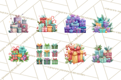 Christmas Presents Clipart PNG, Cute Cartoon Holiday Objects Product Image 8