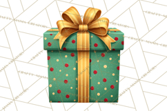 Christmas Presents Clipart PNG, Cute Cartoon Holiday Objects Product Image 4
