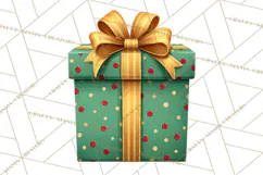 Christmas Presents Clipart PNG, Cute Cartoon Holiday Objects Product Image 4