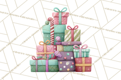 Christmas Presents Clipart PNG, Cute Cartoon Holiday Objects Product Image 5