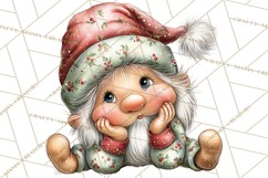 Christmas Gnome Clipart PNG, Holiday Gnomes Png Product Image 3