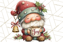 Christmas Gnome Clipart PNG, Holiday Gnomes Png Product Image 3