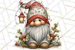 Christmas Gnome Clipart PNG, Holiday Gnomes Png Product Image 3
