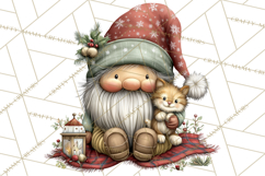 Christmas Gnome Clipart PNG, Holiday Gnomes Png Product Image 5
