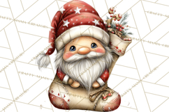 Christmas Gnome Clipart PNG, Holiday Gnomes Png Product Image 4