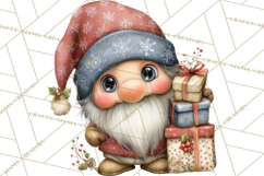 Christmas Gnome Clipart PNG, Holiday Gnomes Png Product Image 2