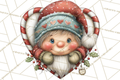 Christmas Gnome Clipart PNG, Holiday Gnomes Png Product Image 4