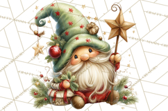 Christmas Gnome Clipart PNG, Holiday Gnomes Png Product Image 5