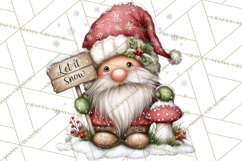 Christmas Gnome Clipart PNG, Holiday Gnomes Png Product Image 4