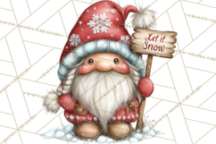 Christmas Gnome Clipart PNG, Holiday Gnomes Png Product Image 5